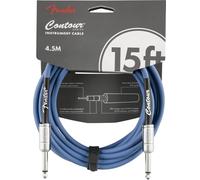 Fender Câbles pour instruments série Contour™ (15ft STR/STR) Lake Placid Blue