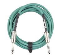 Fender Contour Instrument Cable, Guitar Cable, Guitar Accessories, Straight/Straight, Sherwood Green, 10 ft