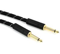 Fender Deluxe Series 15' Instrument Cable Black Tweed