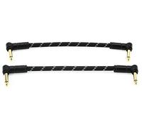 Fender Deluxe Series 6'' Patch Cable Black Tweed 2-Pack