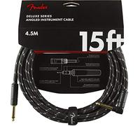 Fender Deluxe Câble Guitare Jack Doré Droit/Angle 4,5 m