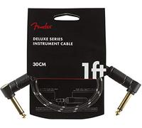 Fender Deluxe Câble Instrument Angle/Droit Pedalboard 1ft | Câble patch court pour pedalboard, connecteurs angle & droit, blindage haute qualité, guitare & basse, usage scène et studio