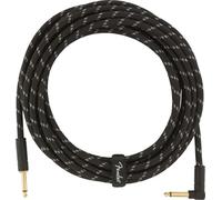 Fender Câble instrument Deluxe 5,5 m droit/angle – Tweed noir