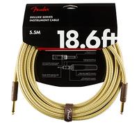Fender Câble d'instrument Deluxe 5,5 m Tweed Jack droit/droit