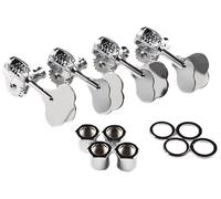Fender Deluxe "F" Stamp Bass Tuning Machines, (4), Chrome