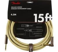 Fender Câble instrument Deluxe – 4,5 m coudé – Tweed