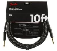 Fender Câble pour instrument Deluxe Serie Jack 3 m Black Tweed Straight/Straight