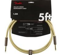 Fender Deluxe Instruments Cable, Straight/Straight, 5', Tweed G