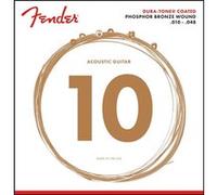 Fender Jeu de cordes Dura‑Tone revêtues bronze phosphore 10-48