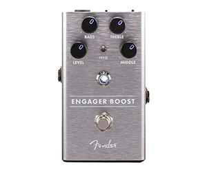 Fender Engager Boost Pédale d'Effet Guitare avec Contrôle EQ | Boost propre pour guitare électrique, contrôle EQ intégré, idéal amplis à lampes, solos expressifs, pédale polyvalente