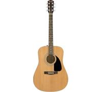 Fender FA-115 Guitare Acoustique Dreadnought Débutant Pack Complet, Naturel | Pack débutant, sac, sangle, médiators, cordes, leÃ§ons en ligne, touche en noyer, dreadnought idéale pour débuter