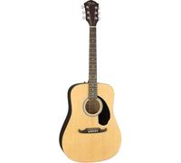 Fender FA-125 Dreadnought Acoustic Guitar, Walnut Fingerboard, Natural, Includes Guitar Carry Bag