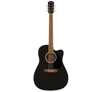 Fender FA-25CE Alternative Series Dreadnought Guitare Acoustique Electrique pour Débutants, 2 Ans de Garantie, Inclut un Accordeur intégré et des Commandes Volume et Tonalité Intégrées, Couleur Noir