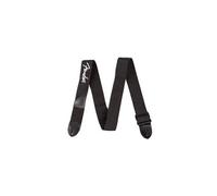 Fender Sangle de guitare réglable 33”–53” en polyester avec logo jaune – Noir