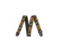 Fender Fender 2 Monogrammed Strap, Black/Yellow/Brown