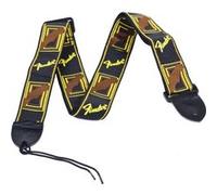 Fender Fender 2 Monogrammed Strap, Black/Yellow/Brown G