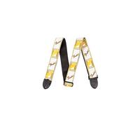 Fender Fender 2'' Monogrammed Strap, White/Brown/Yellow Sangles et courroies