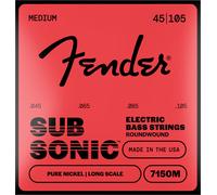 Fender Jeu de cordes pour basse électrique Original 7150M – Nickel pur, Roundwound .045-.105 (4)