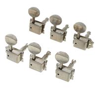 Fender Road Worn - Set de mécaniques pour guitare électrique - Set de 6 - Nickelées