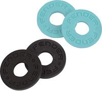 Fender - Bloc de sangle Strap Block - Lot de 4 (2 noirs, 2 Daphne Blue)