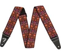 Fender Festival - Sangle de Guitare - Tissé d'inspiration Vintage - Design Mosaïque Rouge 0990638009