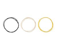 Fender Fils de câblage en tissu Pure Vintage de calibre 22, noir, blanc, jaune, 5 FT