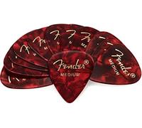 Fender Forme 351 Medium classique médiators en celluloïd, 12-pack, Rouge Moto pour guitare électrique, guitare acoustique, mandoline, et des basses