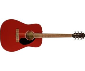Fender FSR CD-60 Guitare acoustique Dreadnought V3 en cerisier avec touche en noyer, idéale pour les débutants.