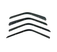 Fender Garde-Boue Pour Jeep Pour Wrangler JL 2018-2023 4 Pièces 1 Jeu De Bandes D'extension Garde-boue Avant Et Arrière À Carrosserie Large Haut Bas Élargisseur e l'aile Voiture(High Fenders)