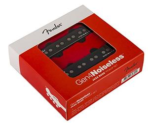 Fender Gen 4 Noiseless Jazz Bass Pickups, Remplacement Sans Bruit | Ensemble 2 micros Jazz Bass, annulation de bruit, remplacement direct, idéal enregistrement studio, son vintage amélioré