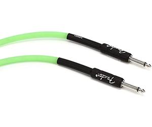 Fender® »GLOW IN THE DARK - CABLE« Câble pour instruments - 3m - Couleur: Vert