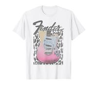 Fender Grunge Cheetah Print Electric Guitar T-Shirt