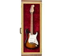 Fender Guitar Display Case Tweed & Red Lining w/Window | Vitrine murale guitare électrique, fenêtre, doublure peluche rouge, finition tweed vintage, montage mural, collection