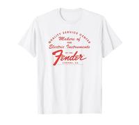 Fender Guitar Quality Service Centered Text T-Shirt