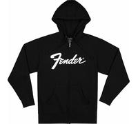 Fender Hoodie Transition Logo Zip Front Black XL