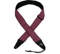Fender©"Houndstooth Jacquard Sangle pour Guitare et Basse - 5cm de large - Pink