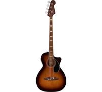 Fender Kingman Basse Acoustique-Électrique, Touche Noyer, Shaded Edge Burst | Basse acoustique-électrique avec micro Fishman, touche en noyer, échancrure, pickguard noir, idéale pour scène
