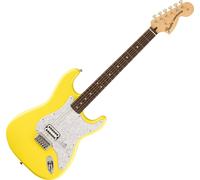 Fender Limited Edition Tom Delonge Stratocaster Graffiti Yellow Guitare électrique
