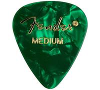 Fender Lot de 12 médiators en celluloïd de qualité supérieure en forme de 351, bas de Noël, accessoires de guitare, vert moto, taille M