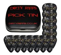 Fender Lot de 12 médiators en celluloïd Style 351 Noir Taille M