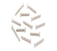 Fender Lot de 12 vis en métal chromé à tête ovale pour montage de plaque de manche de guitare 20,3 x 4,5 cm