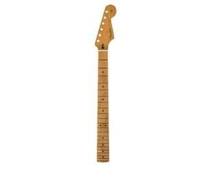 Fender Manche Stratocaster Érable 22 Frettes Jumbo Rayon 12" | Manche de remplacement pour Stratocaster, finition satinée, profil ovale plat, érable torréfié, jouabilité optimale