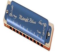 Fender® »MIDNIGHT BLUES HARMONICA« Harmonica - Diatonique - 10 Trous - Accordage: F - Couleur: Bleu (Edition limitée)