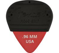 Fender Mojo Grip Dura-Tone Delrin 351 Médiators .96mm 3x | 3 médiators Delrin medium-heavy, idéaux guitare électrique & rock, prise en main optimale, couleur Fiesta Red