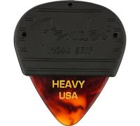 Fender® »MOJO GRIP PICKS - 3 PACK - CELLULOID TORTOISE 351 - HEAVY« 3er Pack Plektren für Gitarre - Stärke: Heavy - Farbe: Tortoise