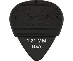 Fender® »MOJO GRIP PICKS - 3 PACK - DURA-TONE DELRIN 351-1.21MM« Lot de 3 Médiators pour guitare - Épaisseur: 1.21mm - Couleur: Noir