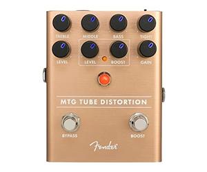Fender MTG Pédale Distorsion à Tube pour Guitare Électrique | Distorsion chaude à lampe, overdrive naturel, pédale effets guitare, son vintage, true bypass, scène studio