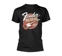FENDER - MUSTANG BASS BLACK T-Shirt Small