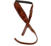 Fender® » MUSTANG® VINTAGE SADDLE STRAP« Sangle en cuir pour guitare - Couleur: Cognac
