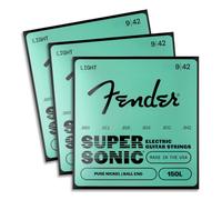 Fender Original 150 String Set - 150L (009/042) - 3 Pack - Pure Vintage Nickel - Ball Ends,073-0150-309